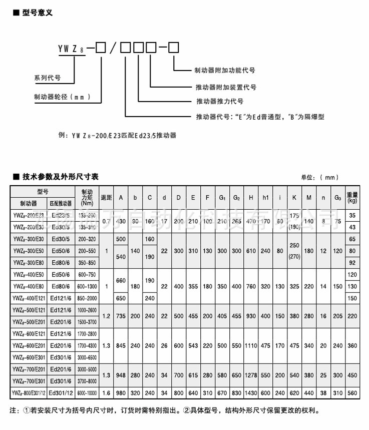 YWZ8液壓制動(dòng)器-2